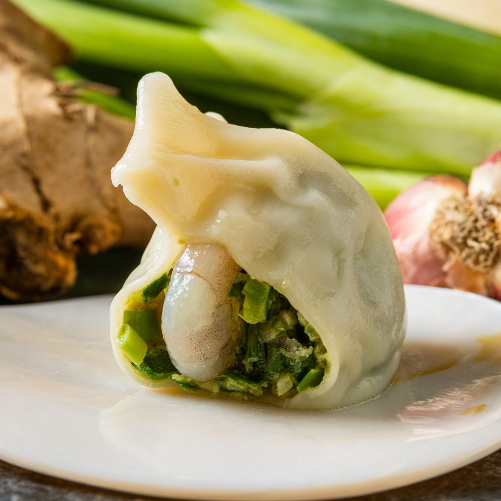 【喬斯生活】台灣黑豬肉冷凍煎餃/水餃-韭菜蝦仁(20顆/包)