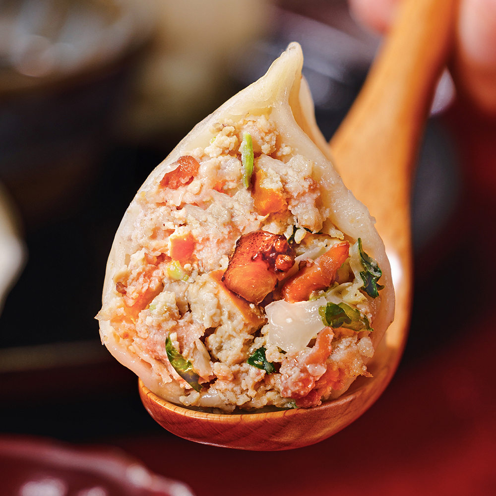 【食尚玩家聯名款】客家小炒冷凍煎餃/水餃(18顆/包)